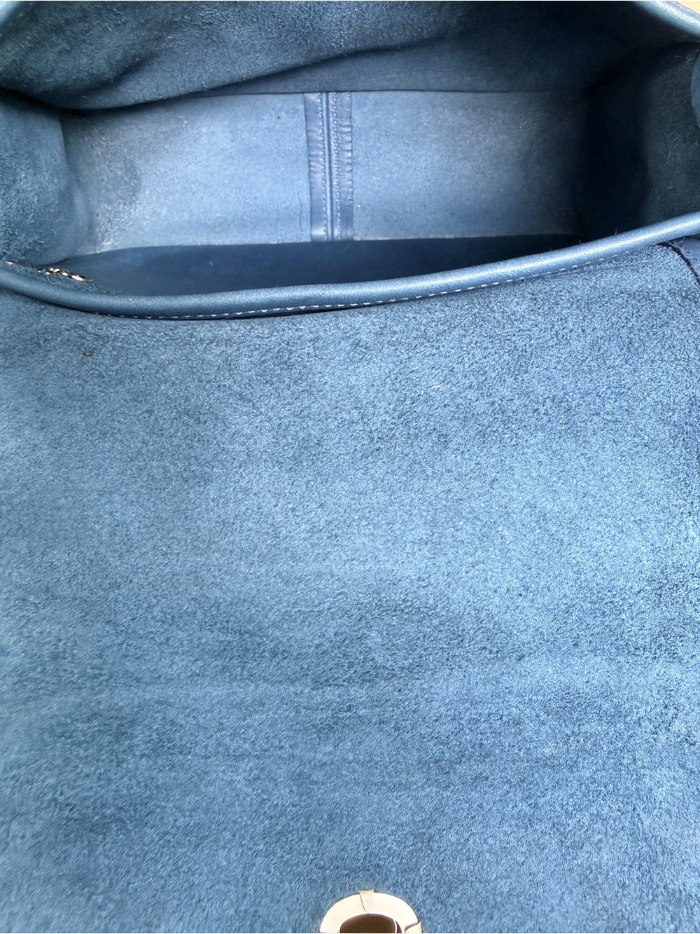SOLD! Vintage Coach Cornflower Blue Leather Rambler's Legacy Crossbody Bag 9061 - Picture 12 of 14